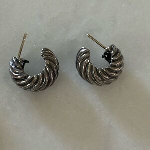 Vintage David Yurman earrings sterling silver y2K